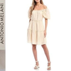 NWT Antonio Melani Taylynn Off-the-Shoulder Dress Size Small